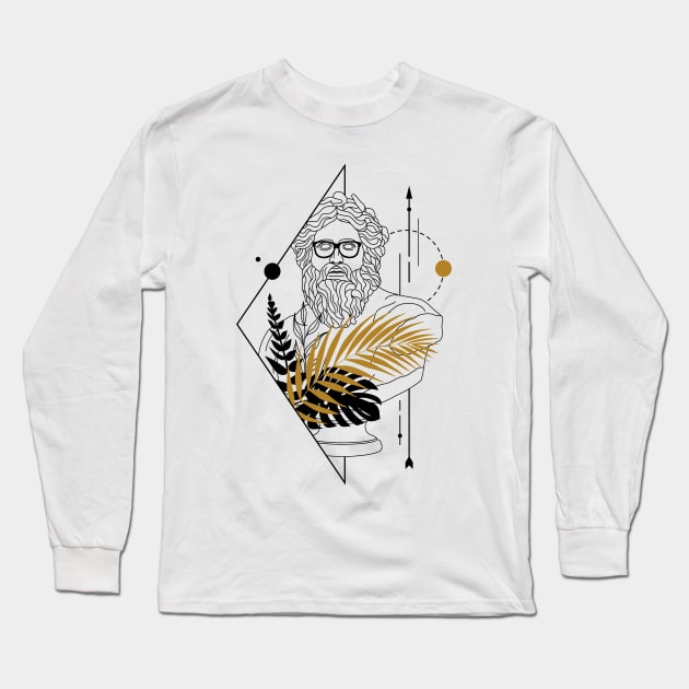 zeus the god of all gods Long Sleeve T-Shirt by Wisdom-art